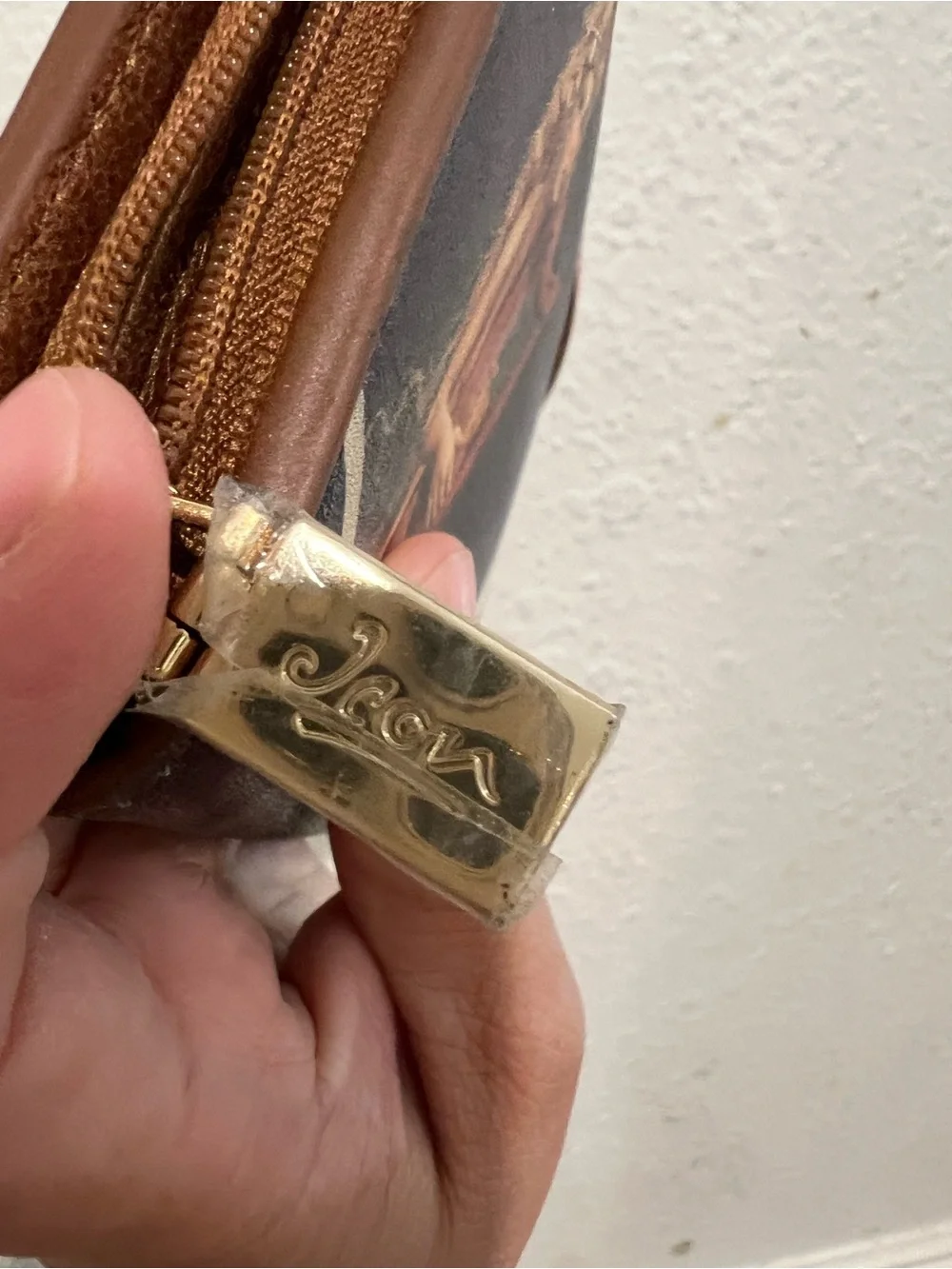 Mermaid Harp Crossbody Bag/ wallet in Purple